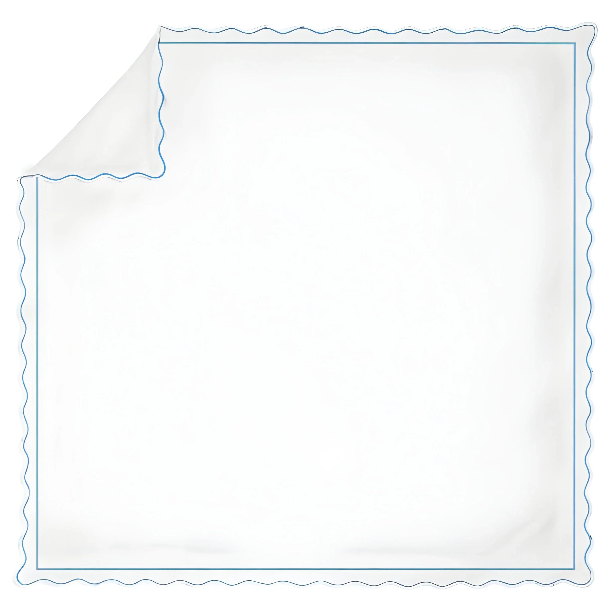 400tc Cotton Scallop Embroidery & Border Sateen Solid Duvet Cover Set - House Of Avana