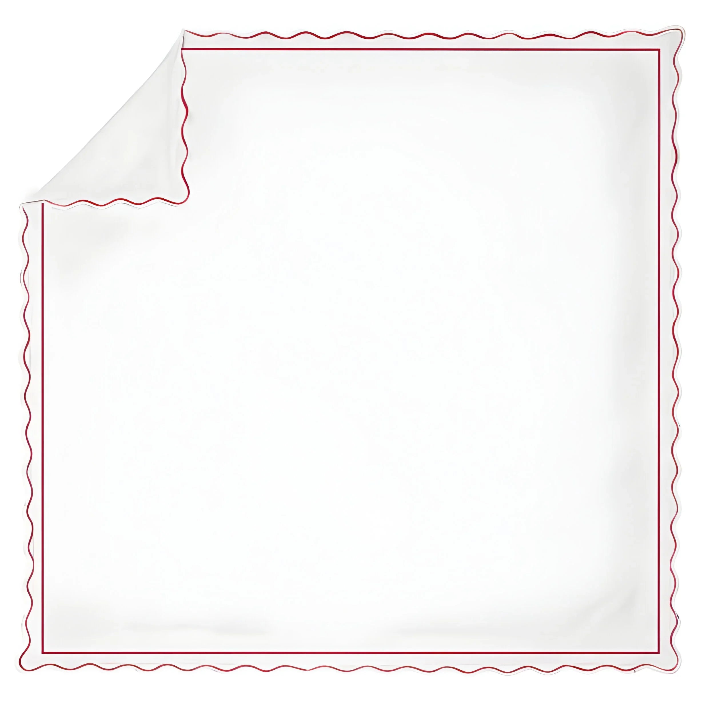 400tc Cotton Scallop Embroidery & Border Sateen Solid Duvet Cover Set - House Of Avana