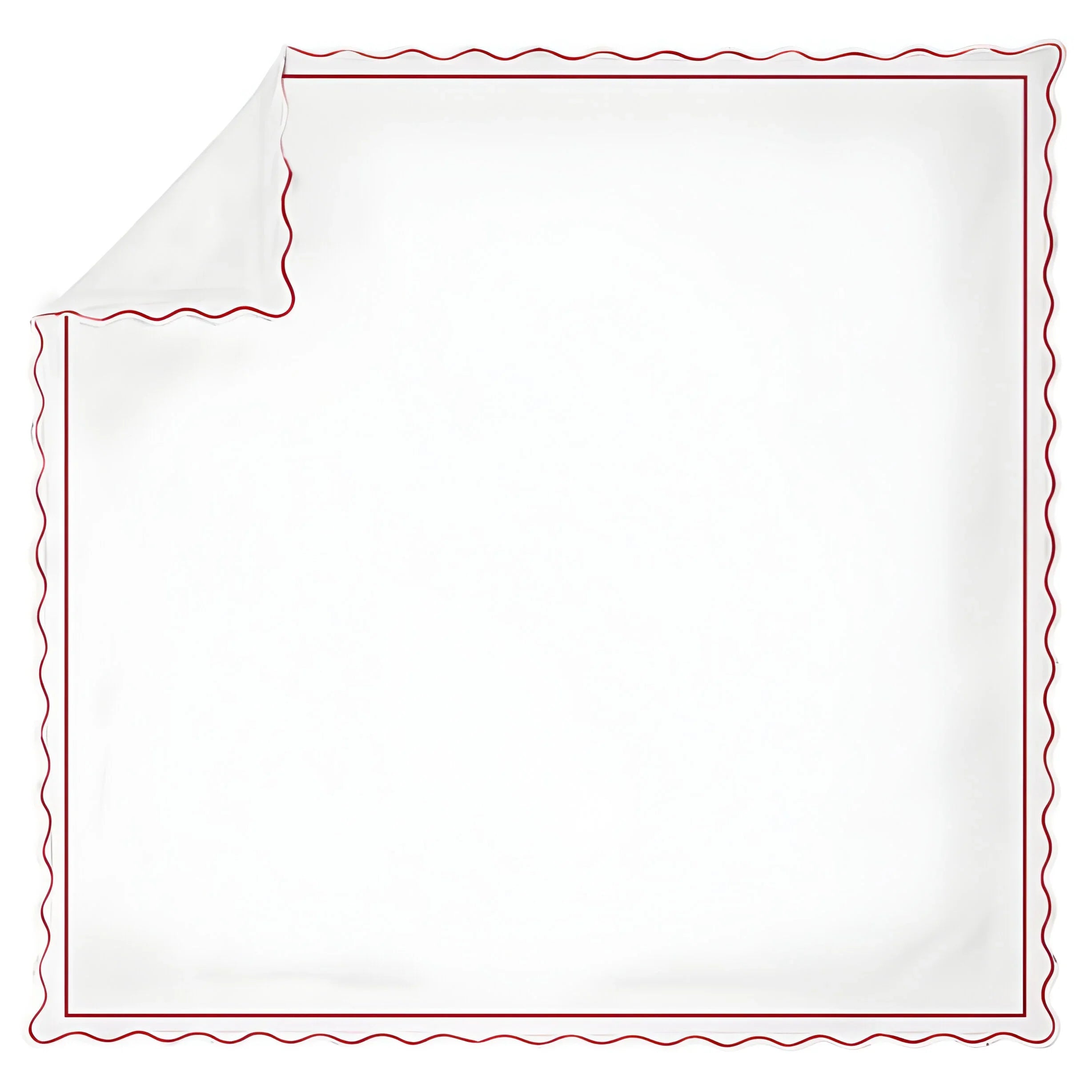 400tc Cotton Scallop Embroidery & Border Sateen Solid Duvet Cover Set - House Of Avana