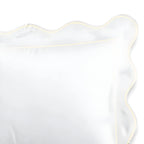 400tc Cotton Scallop Embroidery & Border Sateen Solid Duvet Cover Set - House Of Avana