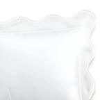 400tc Cotton Scallop Embroidery & Border Sateen Solid Duvet Cover Set - House Of Avana