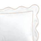 400tc Cotton Scallop Embroidery & Border Sateen Solid Duvet Cover Set - House Of Avana