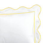 400tc Cotton Scallop Embroidery & Border Sateen Solid Duvet Cover Set - House Of Avana