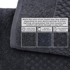 Cotton Diamond Waffle Weave Bath Towel Set - Grayson Collection