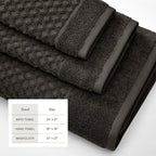 Cotton Diamond Waffle Weave Bath Towel Set - Grayson Collection