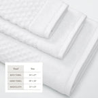 Cotton Diamond Waffle Weave Bath Towel Set - Grayson Collection