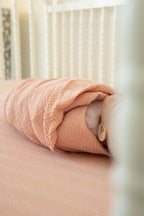 100% Organic Cotton Gauze Muslin Crib Sheet, alternate view - House Of Avana