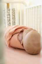 100% Organic Cotton Gauze Muslin Crib Sheet, alternate view - House Of Avana