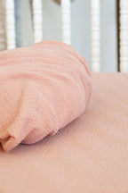 100% Organic Cotton Gauze Muslin Crib Sheet, alternate view - House Of Avana