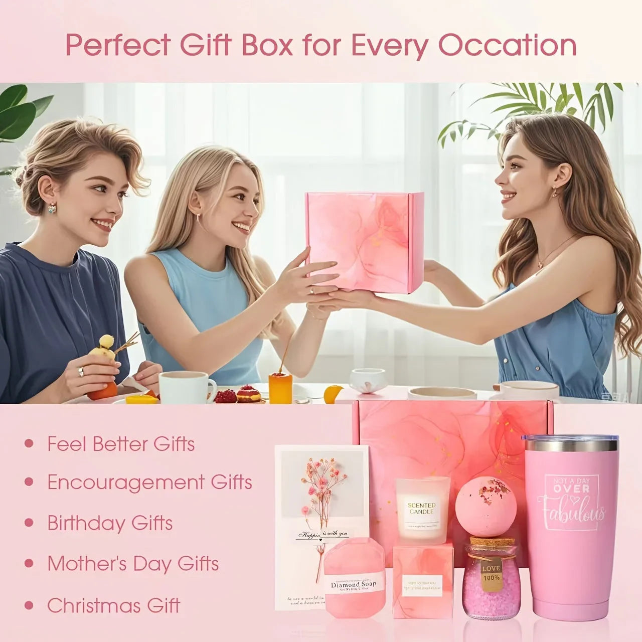 Cotton Spa Gift Set with Rejuvenating Essentials, top view - House Of Avana