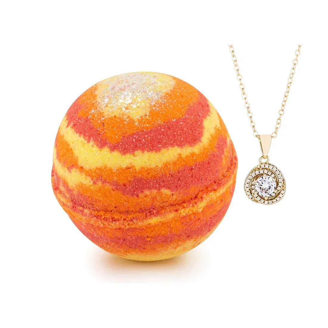 Cozy Cashmere 10oz Necklace Bath Bomb JewelScent