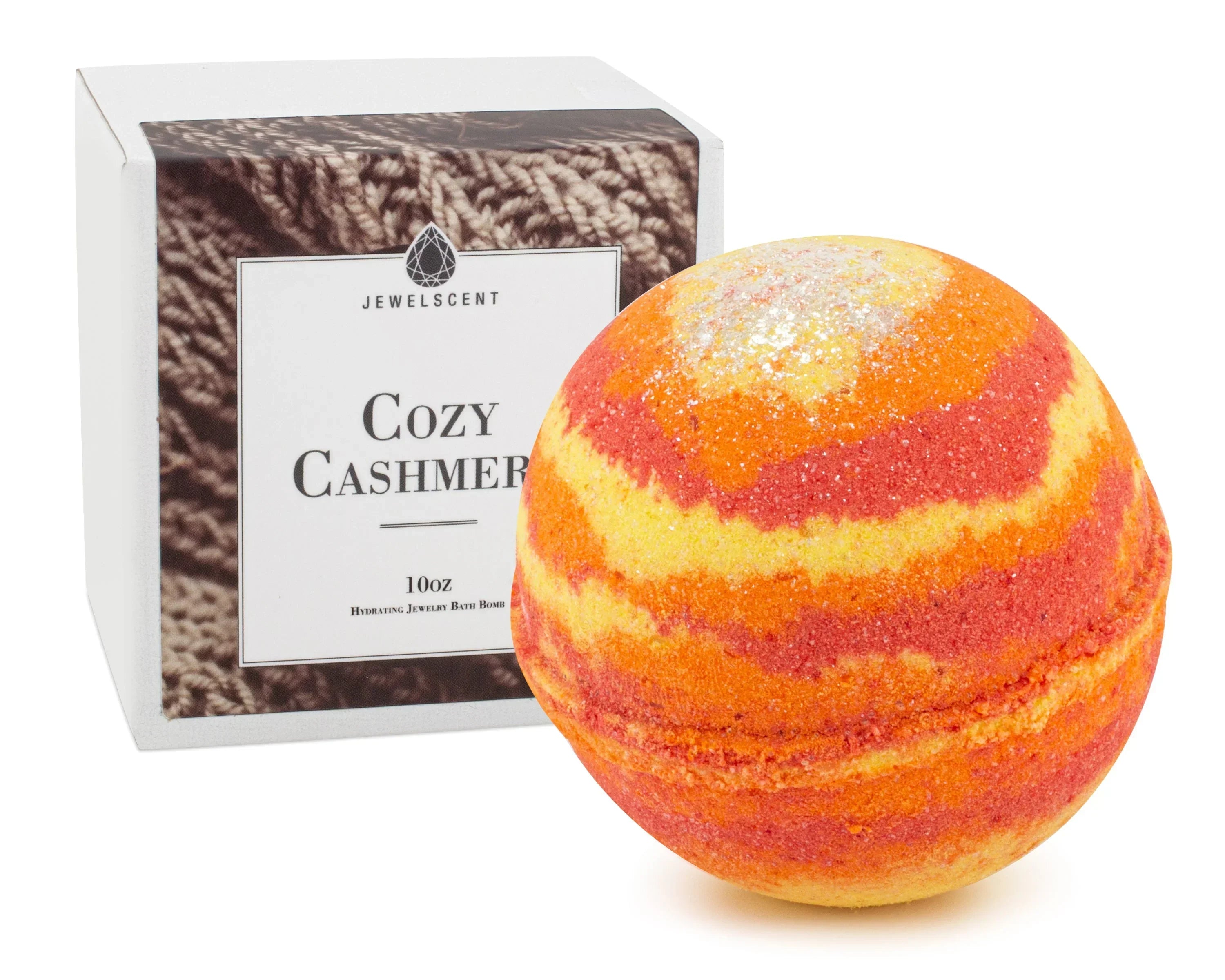 Cozy Cashmere 10oz Necklace Bath Bomb JewelScent