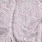 Organic Bamboo Cotton Blend Standard Crib Sheet in Pink Crashing Sea Waves