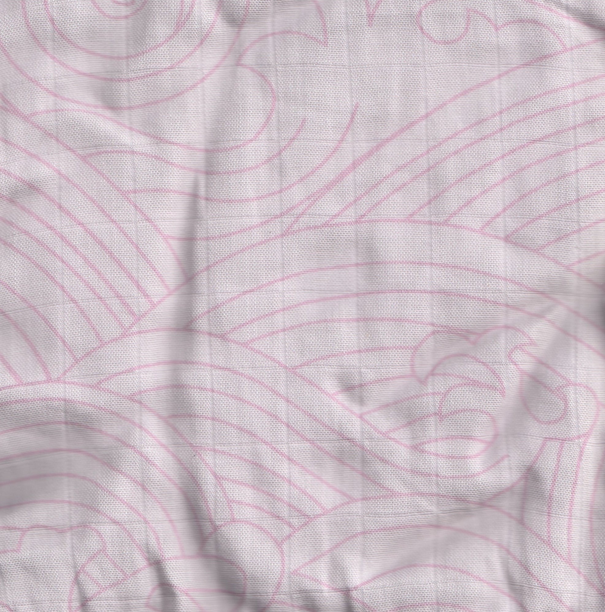 Organic Bamboo Cotton Blend Standard Crib Sheet in Pink Crashing Sea Waves