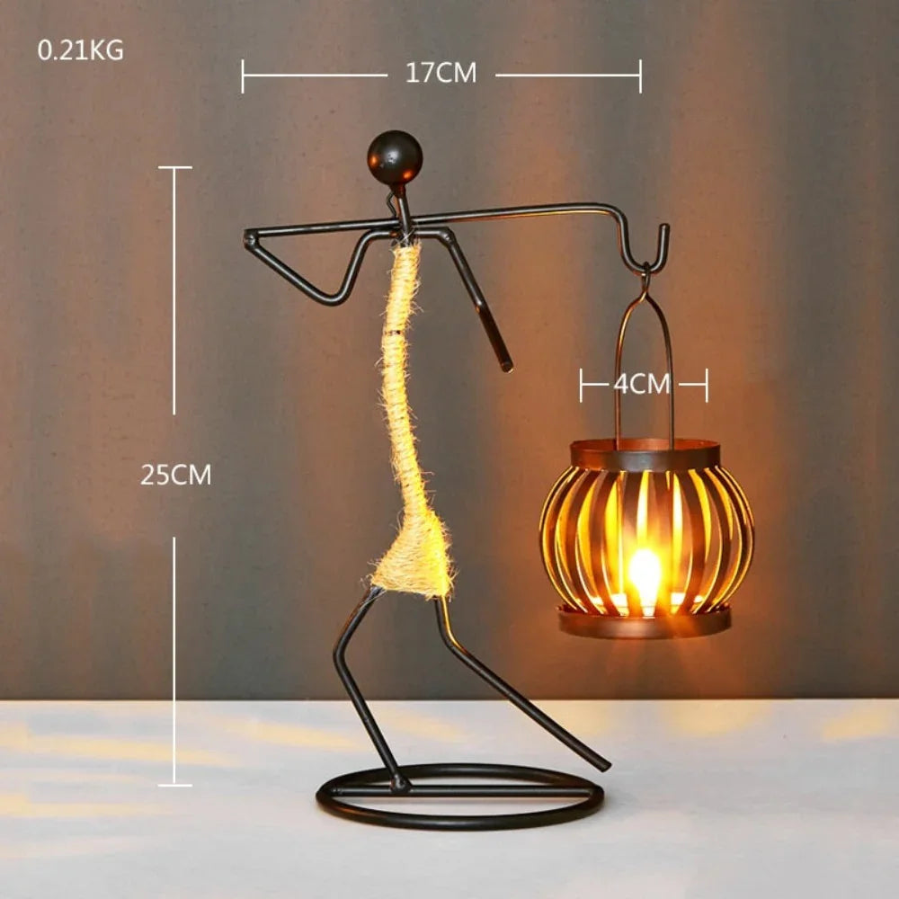 Creative Iron Candle Holder for Home Decor - House Of Avana