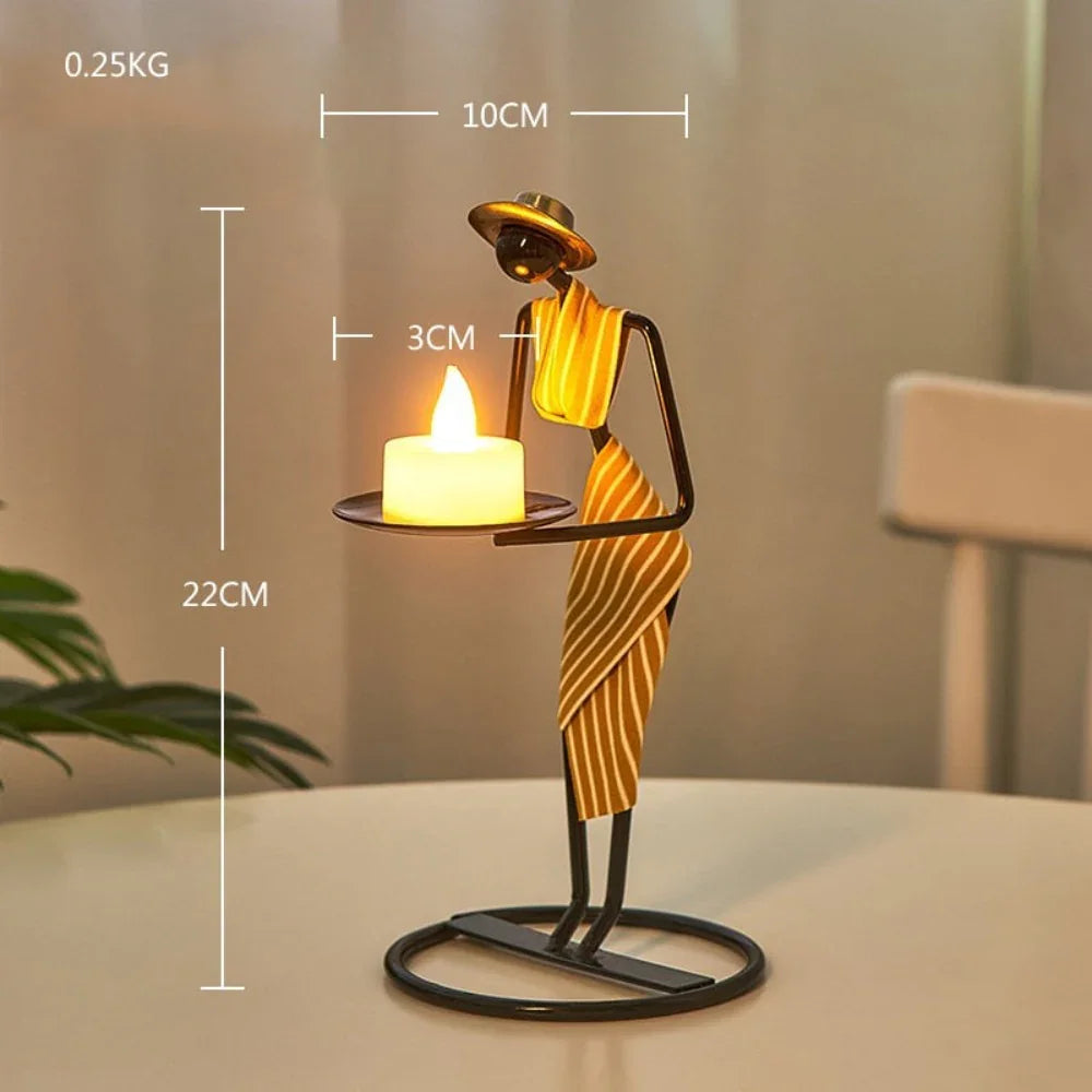 Creative Iron Candle Holder for Home Decor - House Of Avana