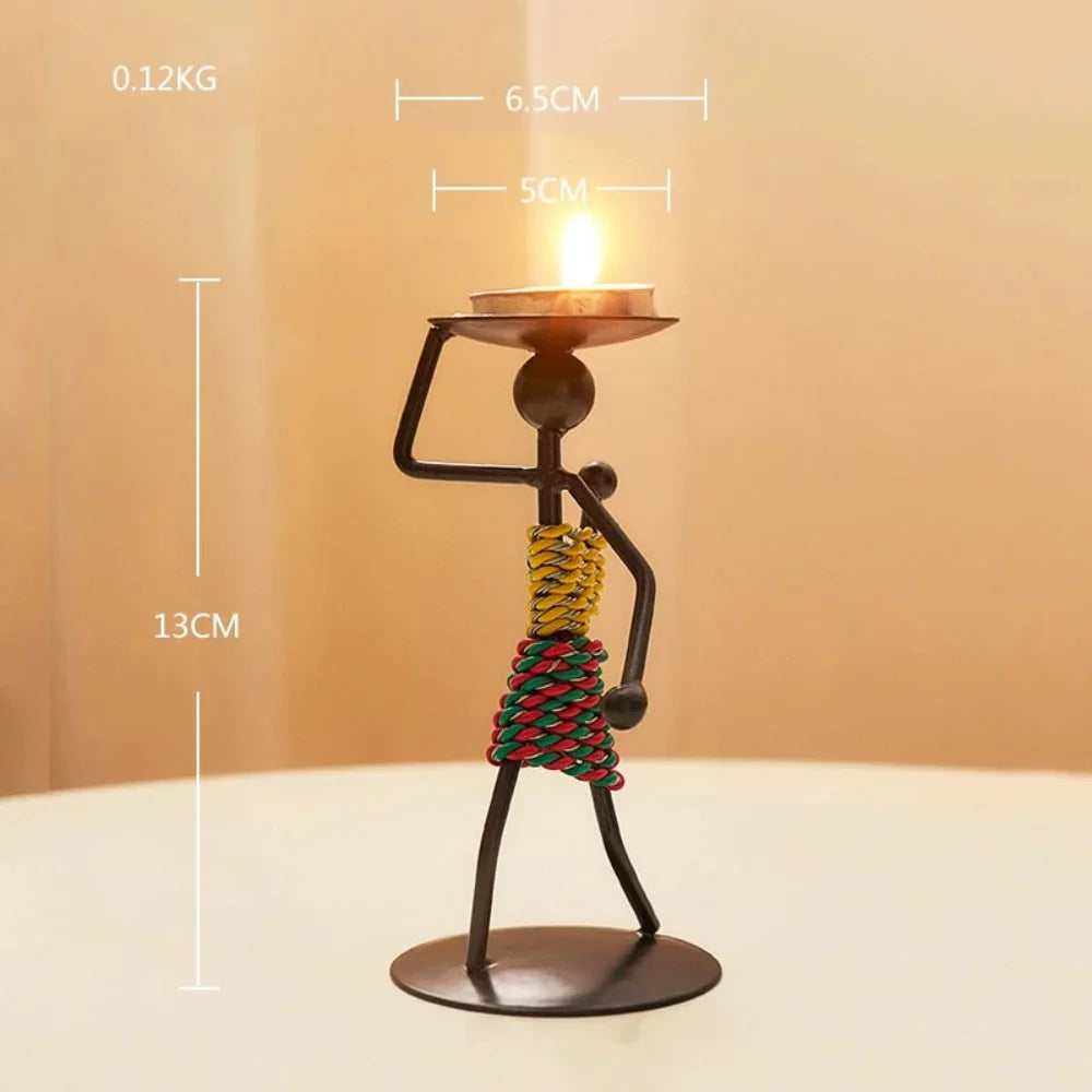 Creative Iron Candle Holder for Home Decor - House Of Avana