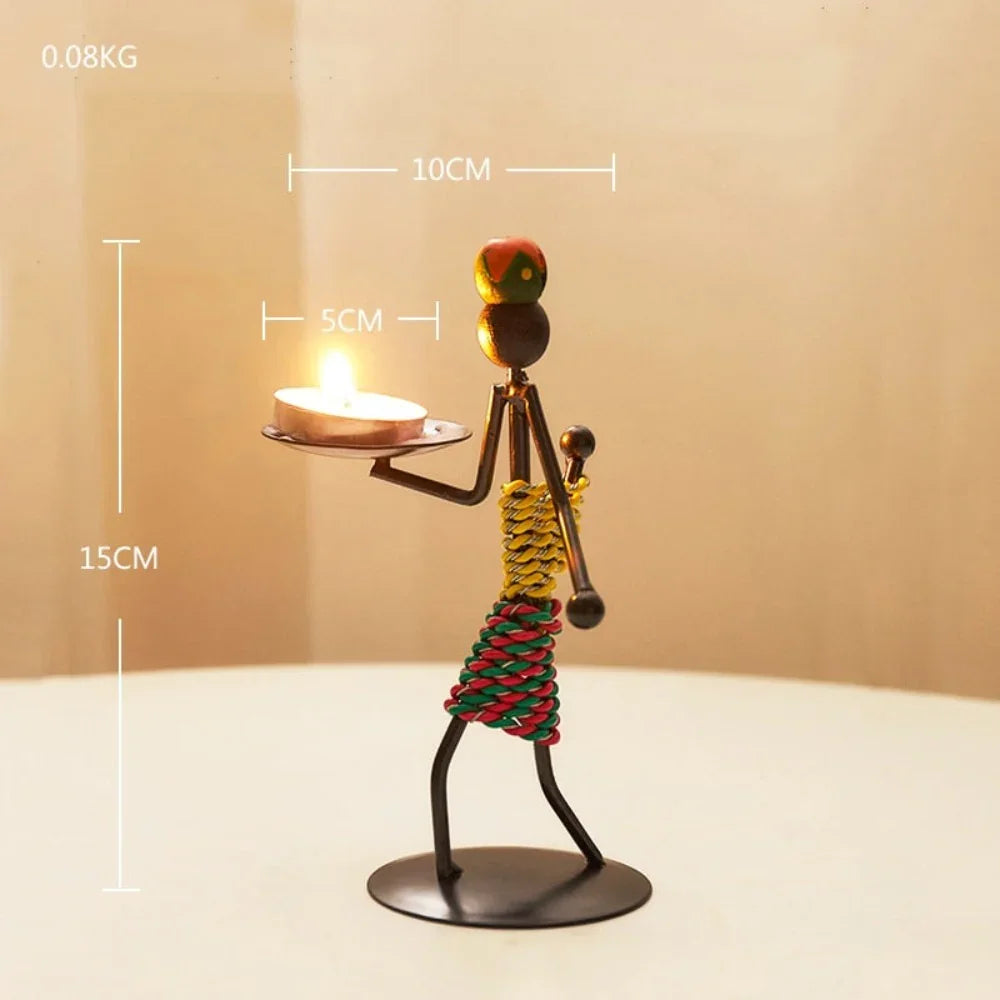 Creative Iron Candle Holder for Home Decor - House Of Avana