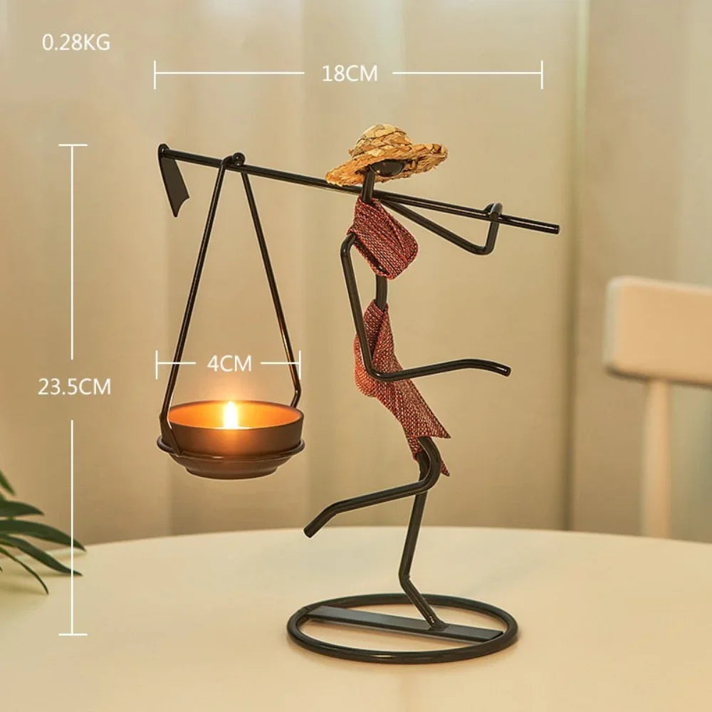 Creative Iron Candle Holder for Home Decor - House Of Avana