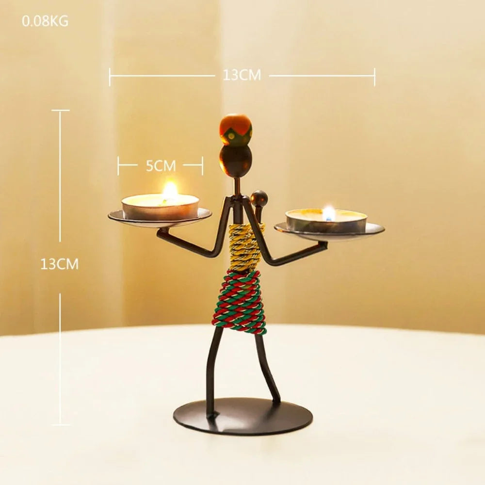 Creative Iron Candle Holder for Home Decor - House Of Avana