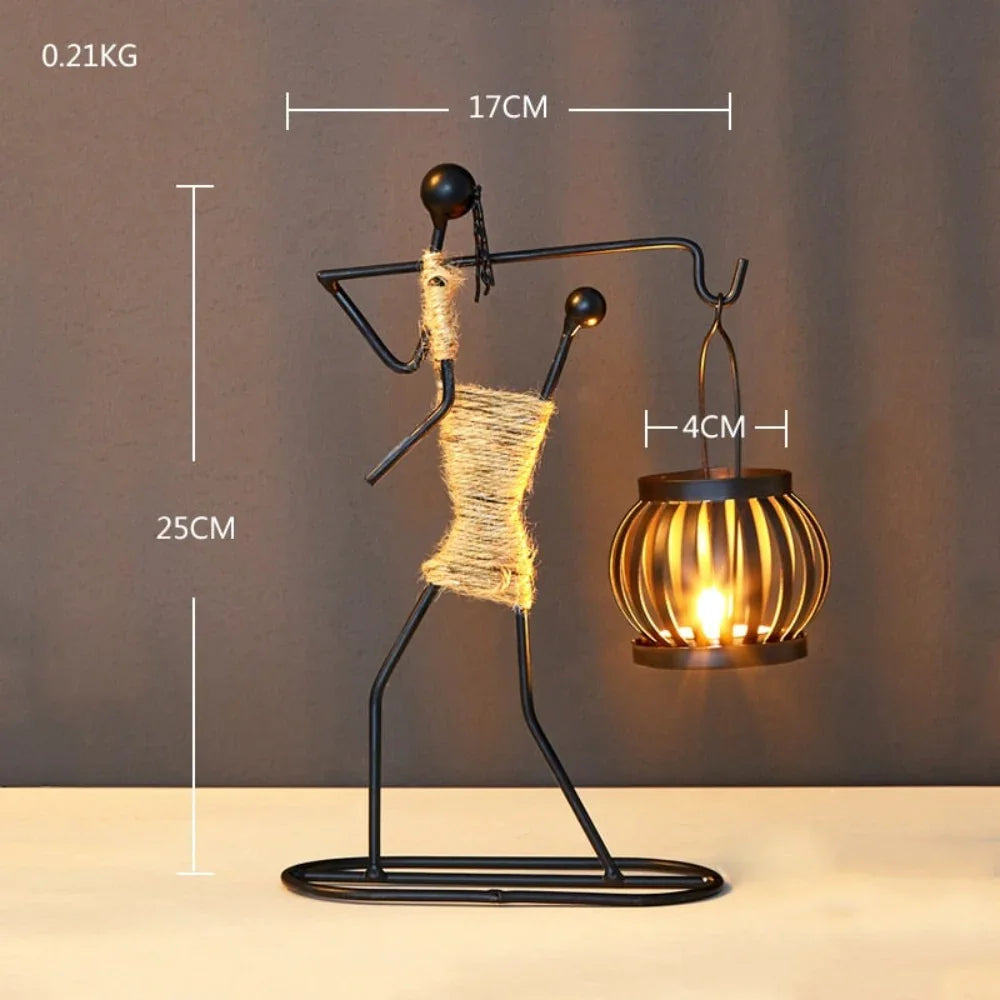Creative Iron Candle Holder for Home Decor - House Of Avana