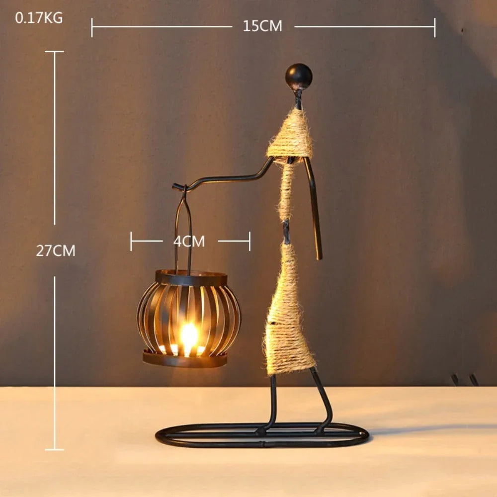 Creative Iron Candle Holder for Home Decor - House Of Avana