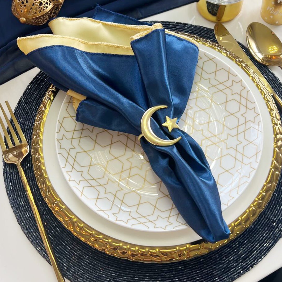 Crescent Moon and Star Napkin Rings Tea + Linen