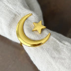 Crescent Moon and Star Napkin Rings - House Of Avana