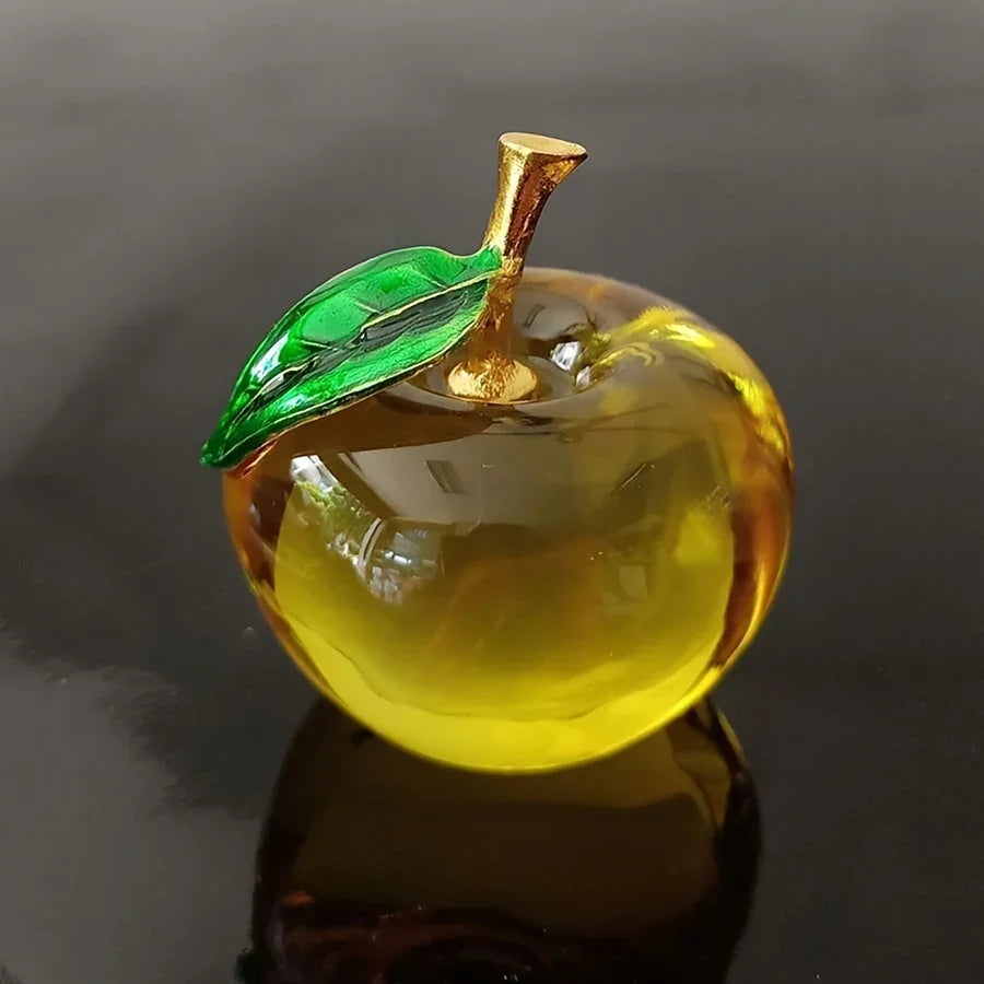 [Crystal Apple | Creative] Crystal Apple | Creative Gift, Handmade Holiday Decor, Ornament for Vehicle And Home - 1pc House Of Avana