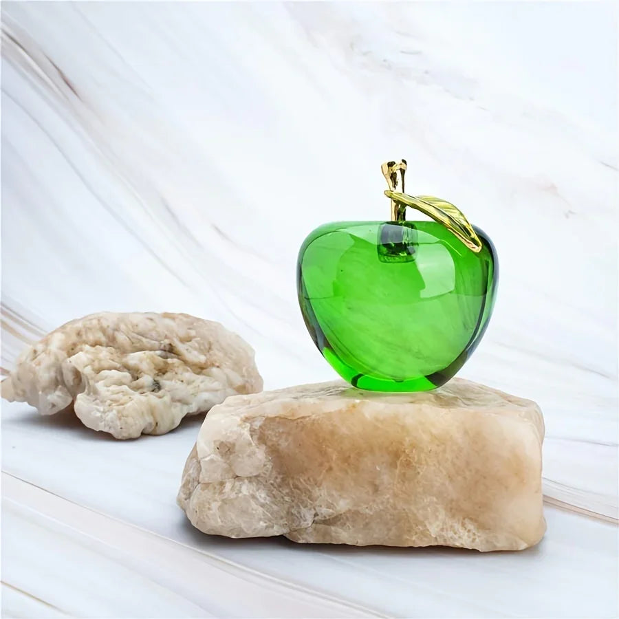 [Crystal Apple | Creative] Crystal Apple | Creative Gift, Handmade Holiday Decor, Ornament for Vehicle And Home - 1pc House Of Avana