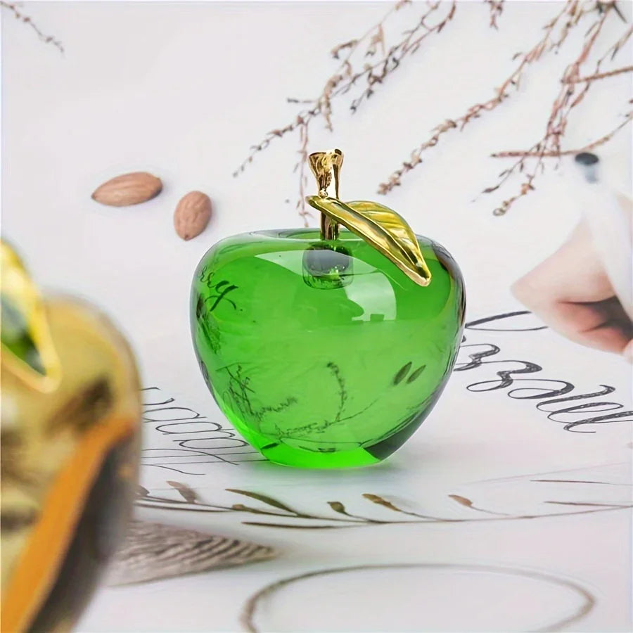 [Crystal Apple | Creative] Crystal Apple | Creative Gift, Handmade Holiday Decor, Ornament for Vehicle And Home - 1pc House Of Avana