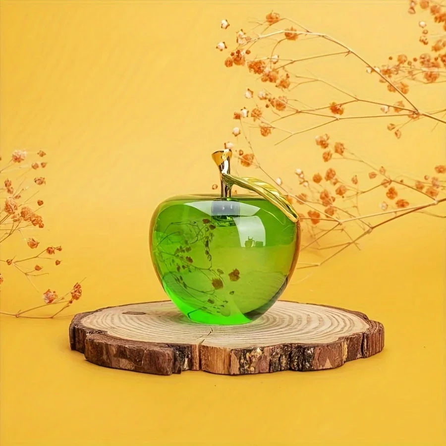[Crystal Apple | Creative] Crystal Apple | Creative Gift, Handmade Holiday Decor, Ornament for Vehicle And Home - 1pc House Of Avana