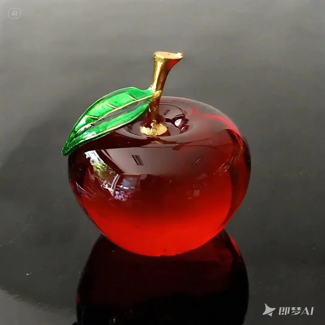 [Crystal Apple | Creative] Crystal Apple | Creative Gift, Handmade Holiday Decor, Ornament for Vehicle And Home - 1pc House Of Avana