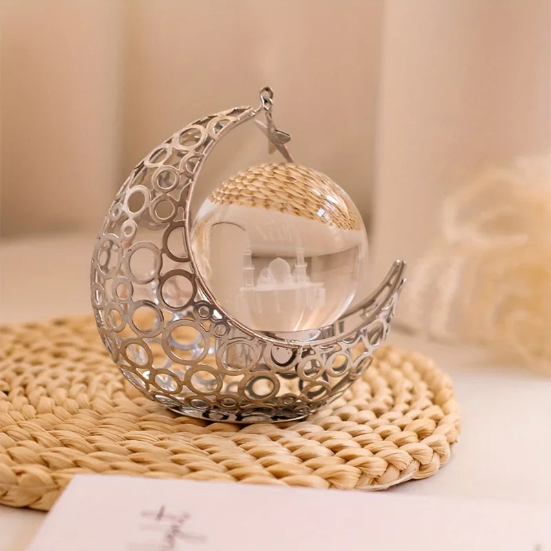 Crystal Ball Laser Engraved Islamic Spiritual Art - House Of Avana