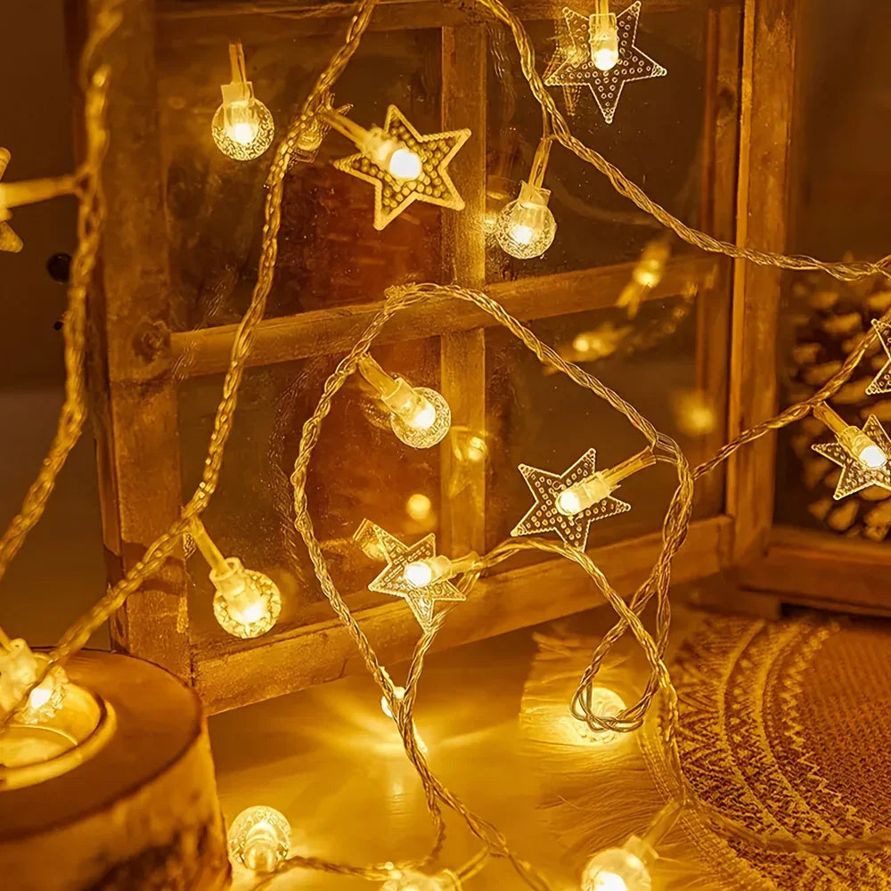 Crystal Glass String Lights with Bubble Balls - House Of Avana