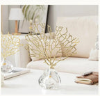 Crystal Golden Coral Handmade Decor - House Of Avana