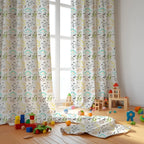 Dinos Themed Baby Room Curtain - House Of Avana