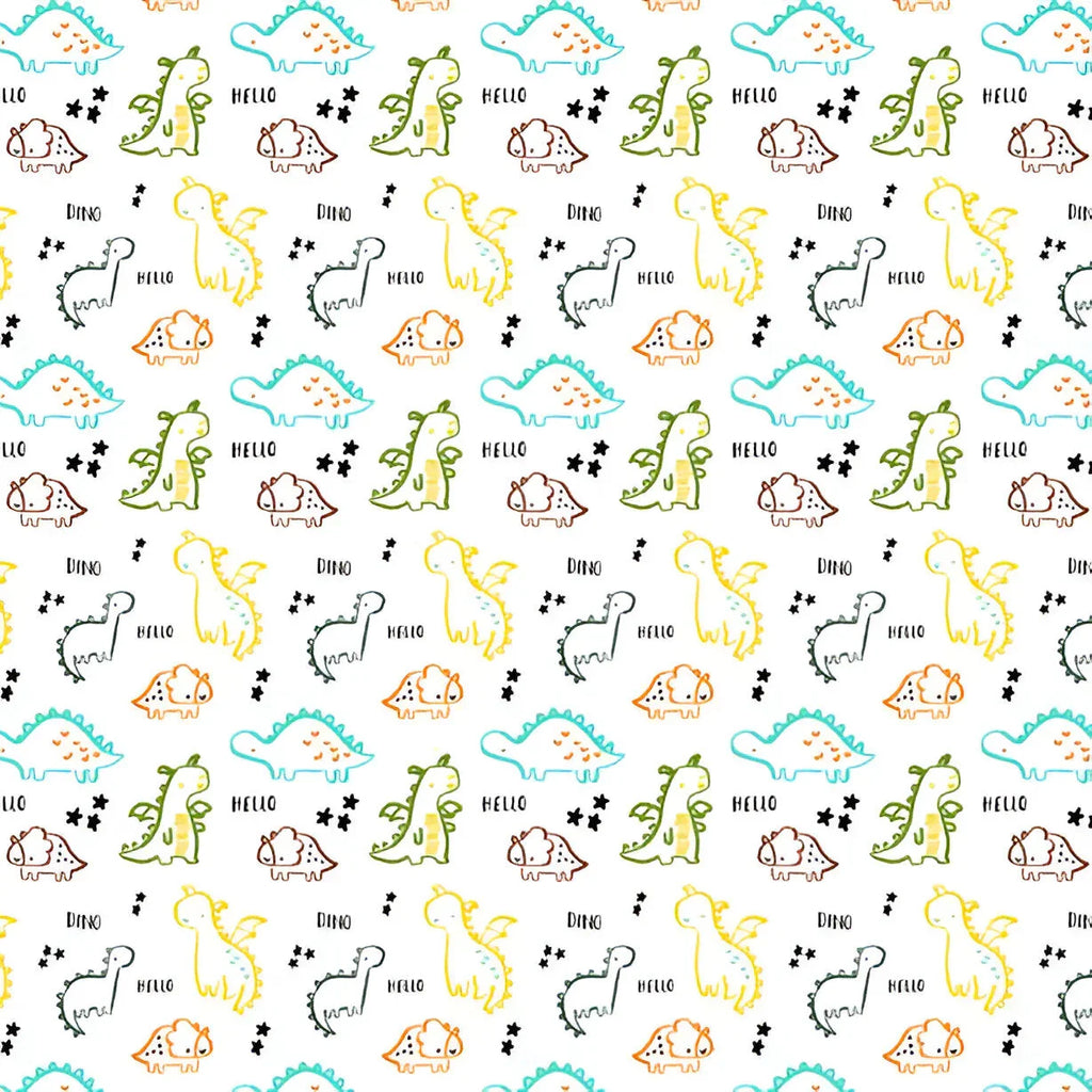 Dinos Themed Baby Room Curtain - House Of Avana