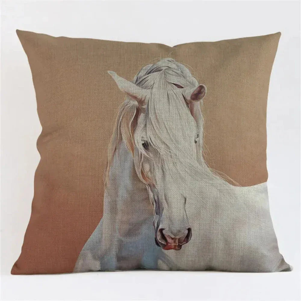 Decorative Horse Print Cushion Cover - House Of Avana
