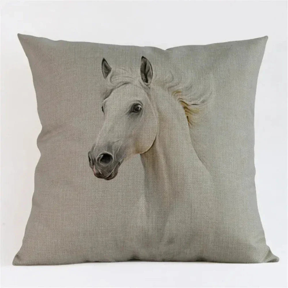 Decorative Horse Print Cushion Cover - House Of Avana