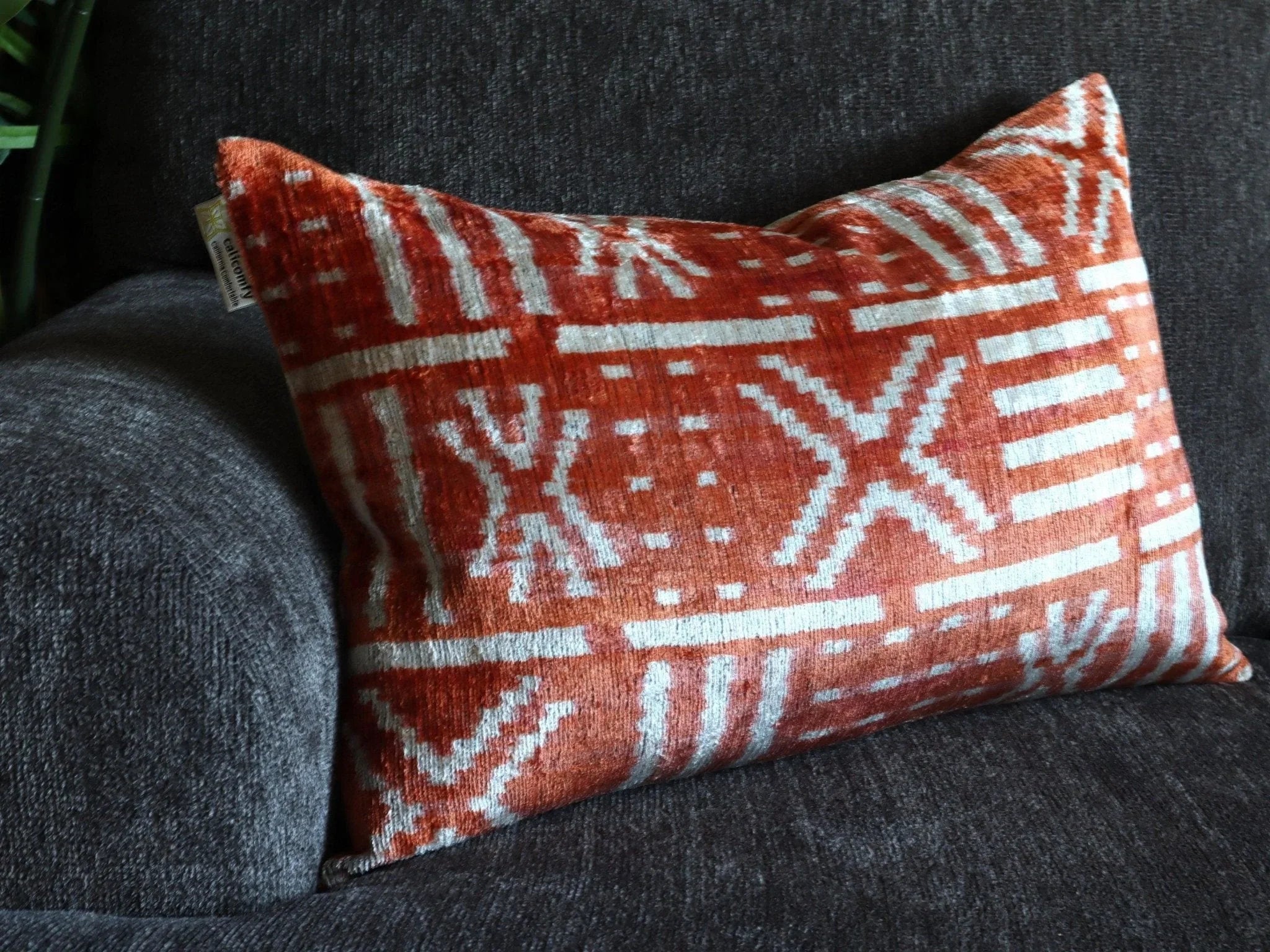 Canvello Handmade Luxury Soft Cushion with Down Feather Insert - 16x24in, lifestyle image - House Of Avana