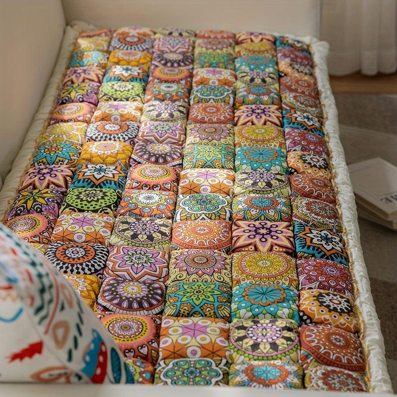 Bohemian Cushion Cover for Armless Sofa – Non-slip, All-season - House Of Avana