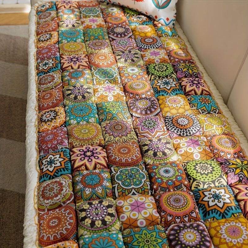 Bohemian Cushion Cover for Armless Sofa – Non-slip, All-season - House Of Avana