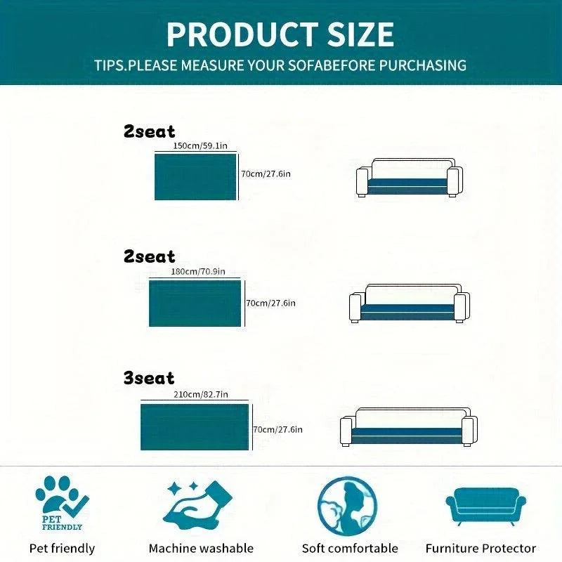 Bohemian Cushion Cover for Armless Sofa – Non-slip, All-season - House Of Avana