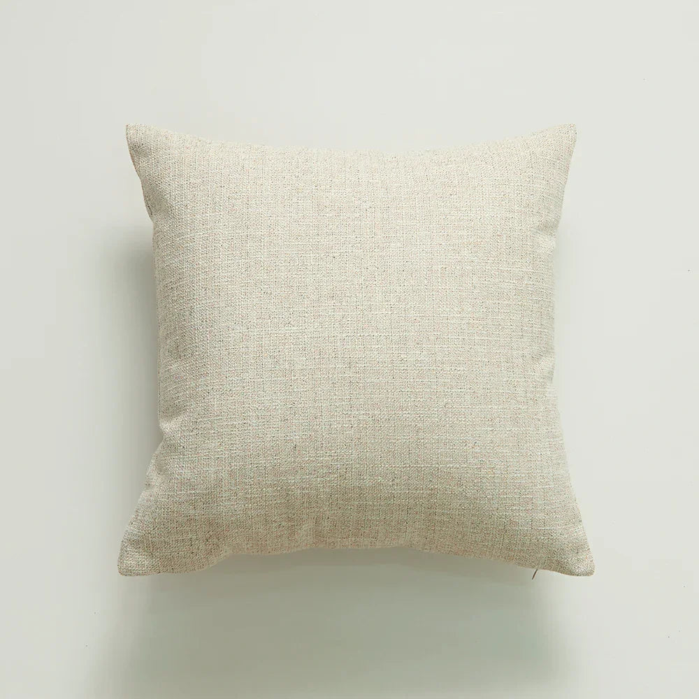 Solid Color Hemp Tassel Cushion Cover - House Of Avana