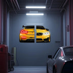 Custom Acrylic Poster with Neon Lights | Custom LED Backlit Wall Art | High-Quality Automotive Poster for Car Enthusiasts, Gifting Peony Atelier