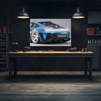 Custom Car Neon Sign - Personalized LED Garage Decor for Car Enthusiasts - UV Printed Plexiglass Wall Art - Adjustable Light & Free Shipping Peony Atelier