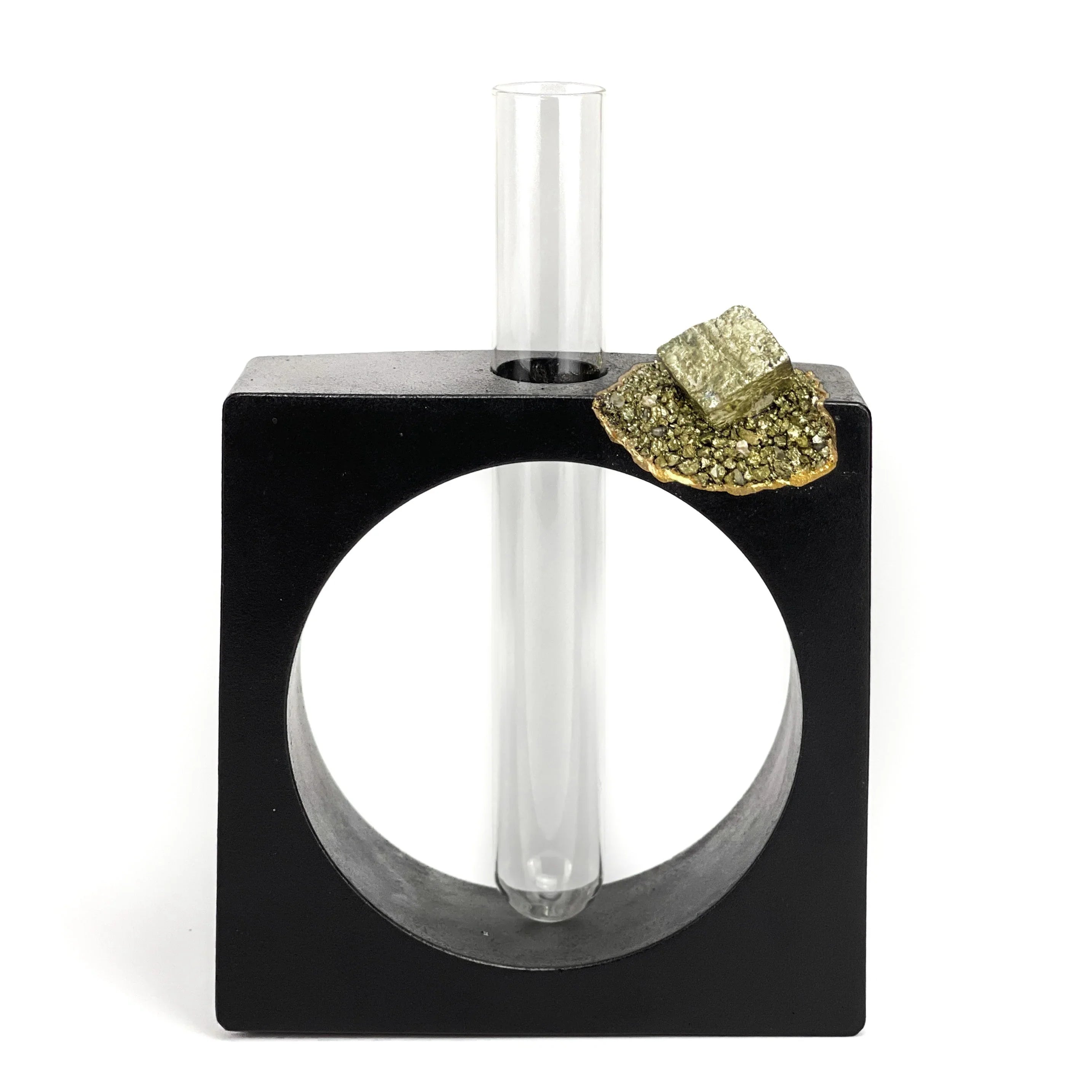 Wooden propagation station with glass vases, self-watering planter - House of Avana