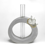 Wooden propagation station with glass vases, self-watering planter - House of Avana