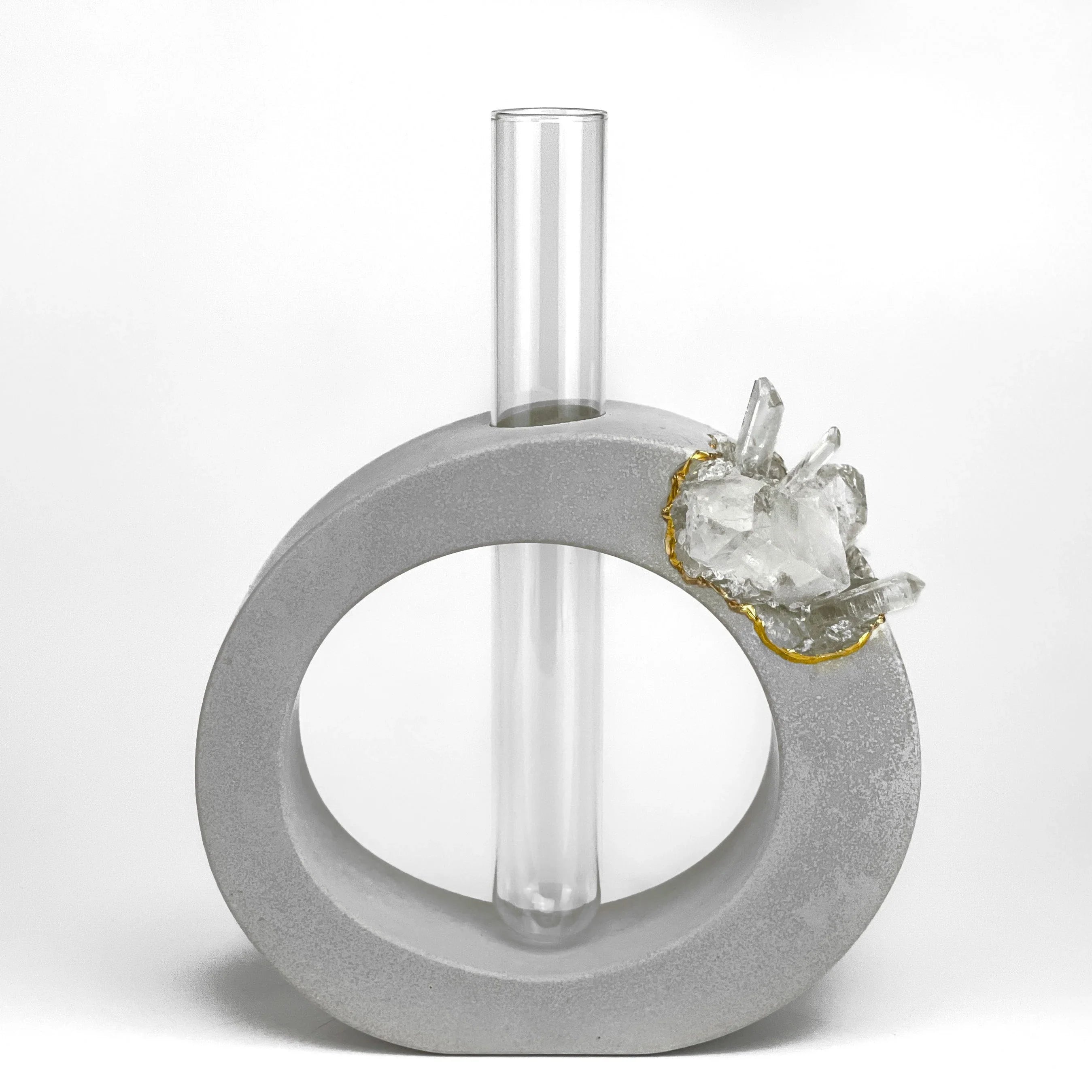 Wooden propagation station with glass vases, self-watering planter - House of Avana